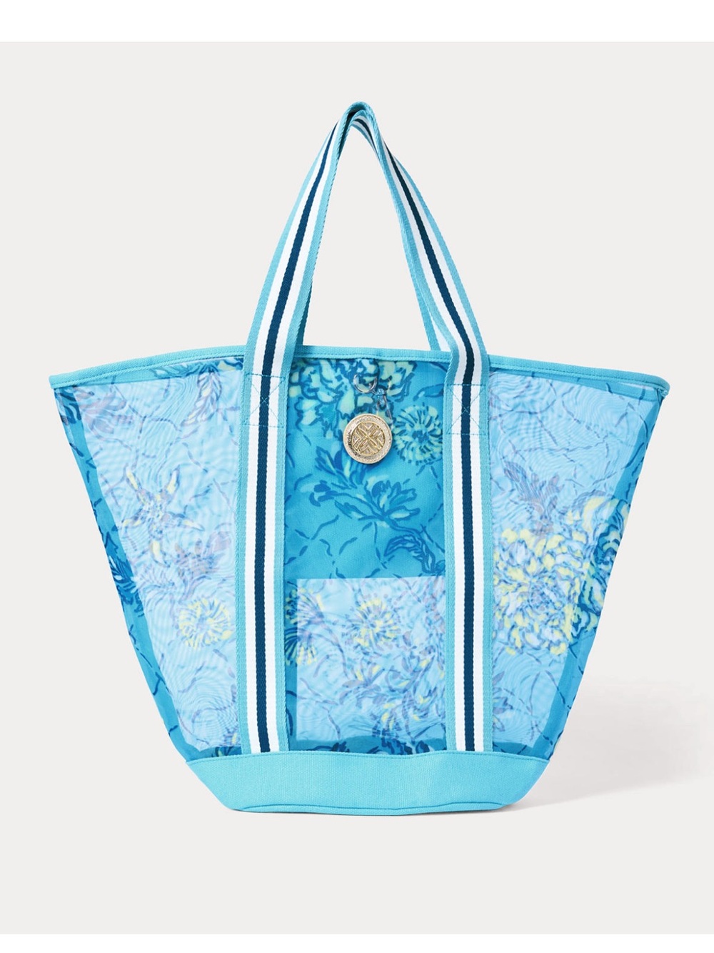 Lilly Pulitzer Bellevue Blue Breakers Mesh Tote